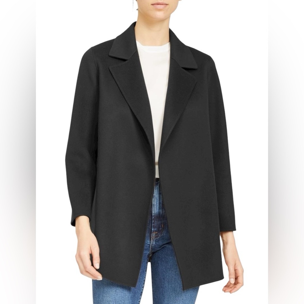 NWT Theory OVERSIZE Clairene Jacket Blazer Cashmere & Wool Size XS - Picture 9 of 12